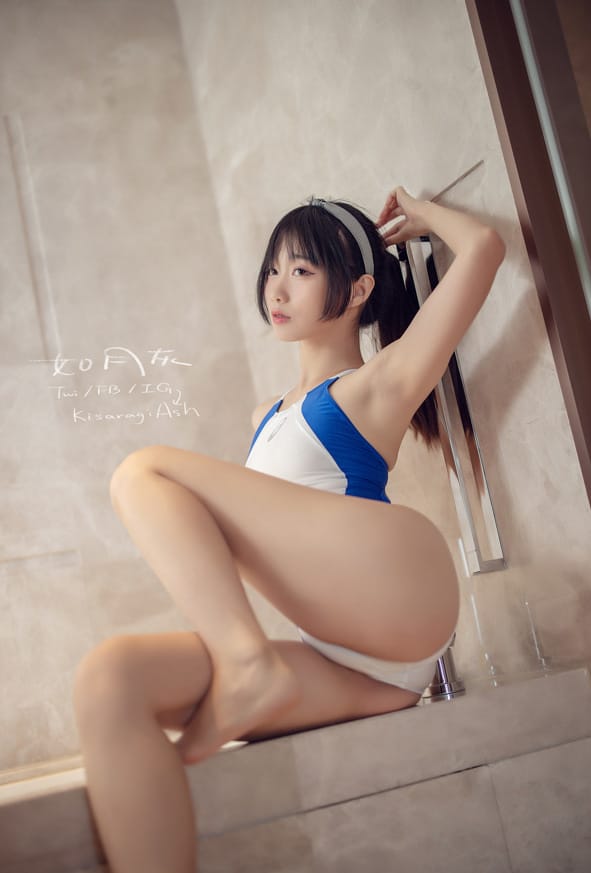 如月灰 –NO.16 蓝白竞泳[40P/159MB]-1