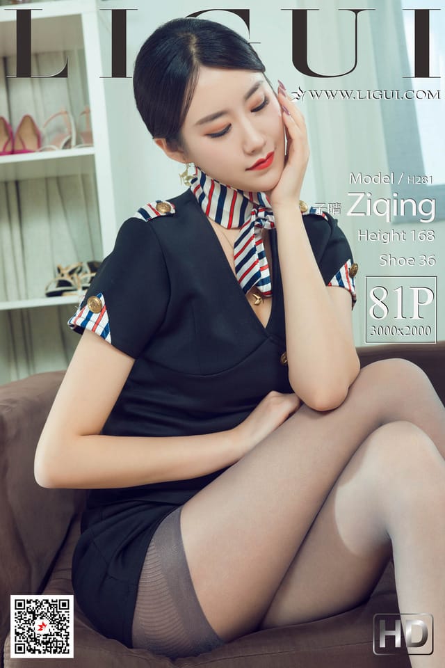 Ligui丽柜 – 2020.11.02《莲秘空姐》子晴[82P98M]-1