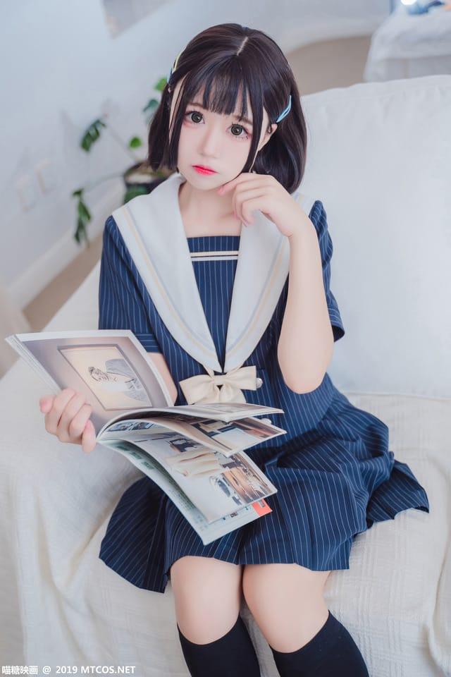 喵糖映画 – VOL.013 JK制服[40P433M]-1