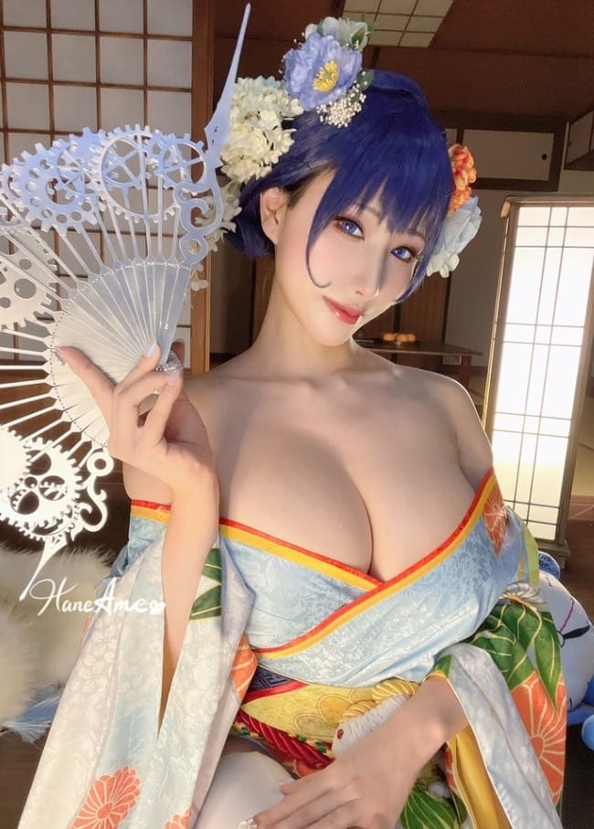 雨波_HaneAme – NO.233 對魔忍 & Hololive Kronii 自拍+视频[110P18V-2.24GB]-2