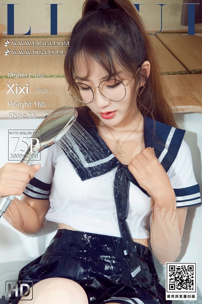 [Ligui丽柜]2022.09.05 香浴丝颜 汐汐[75+1P/78.9MB]-1