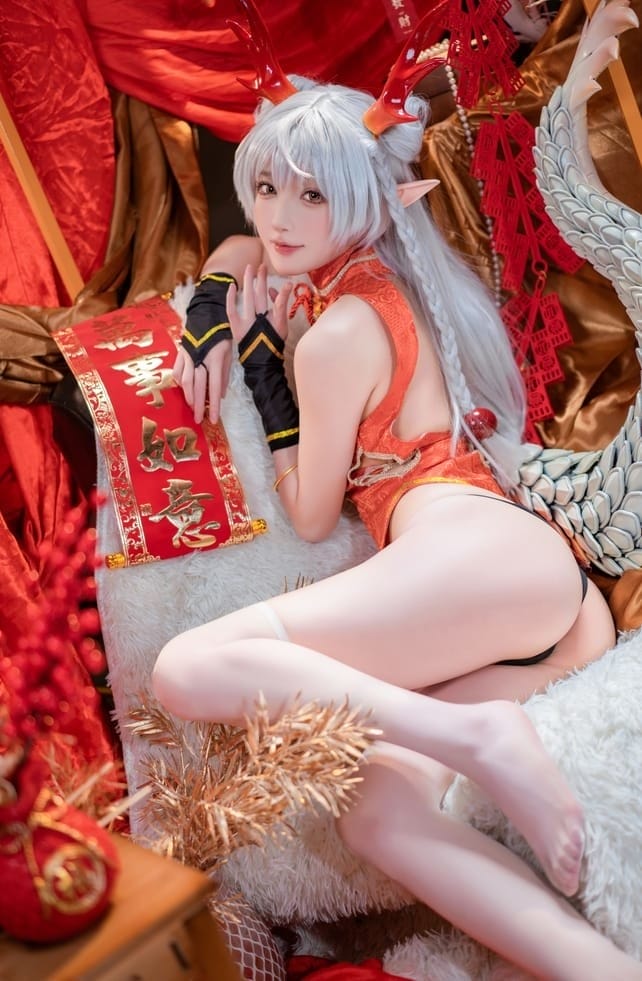 阿包也是兔娘 – NO.084 新春贺图 龙妹[45P1V-1.24G]-2