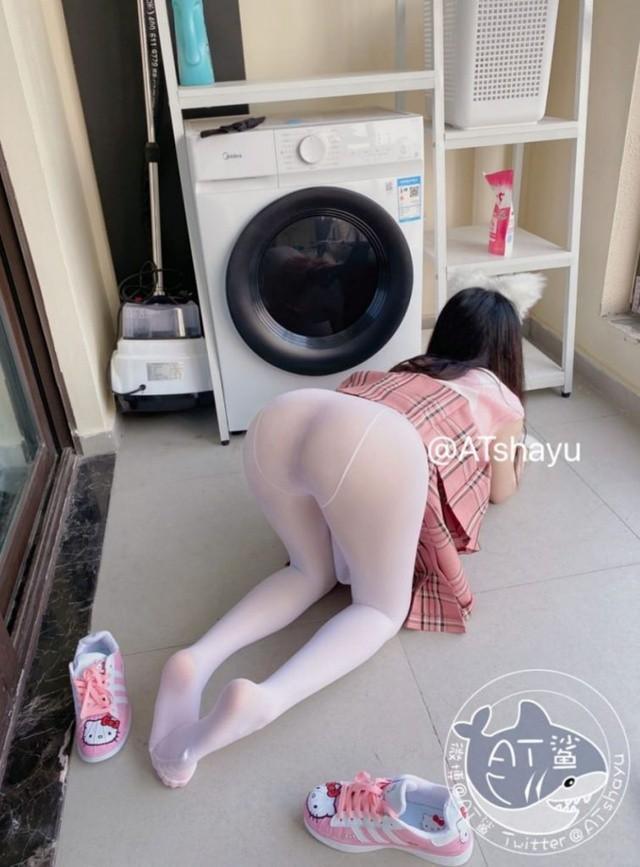 AT鲨 – NO.75 白丝宝宝 [58P1V-17MB]-1