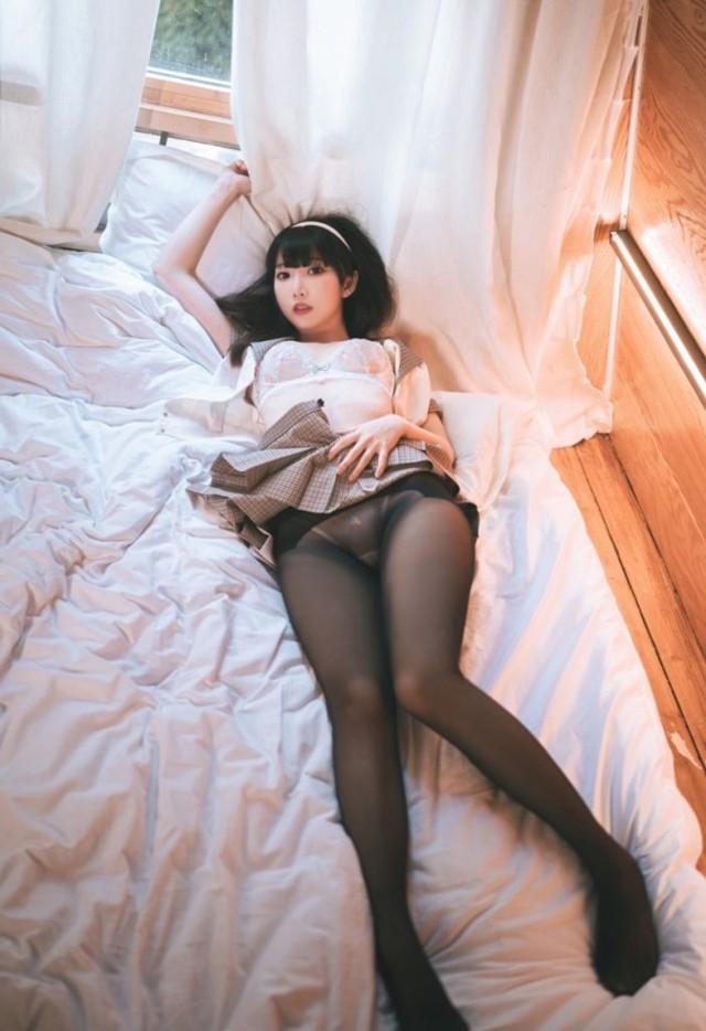 面饼仙儿 – NO.146 黑丝露营JK[40P-485MB]-3