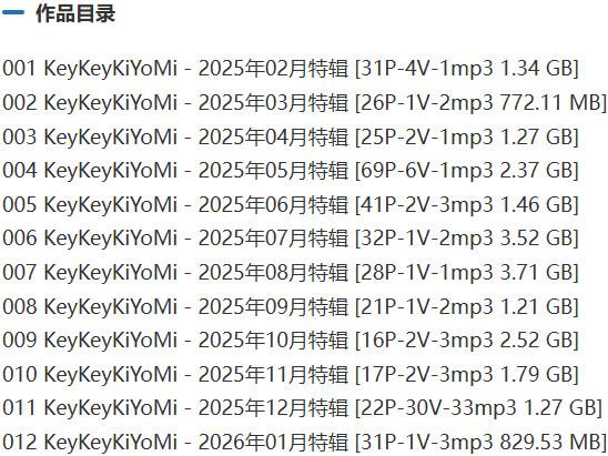 keykeykiyomi – 舰长充电等付费写真&视频合集【持续更新中】