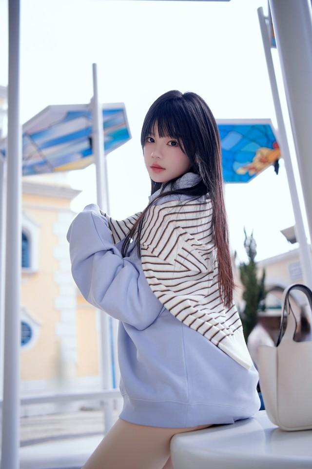 桜桃喵 – NO.217 蓝 [20P-356MB]-1