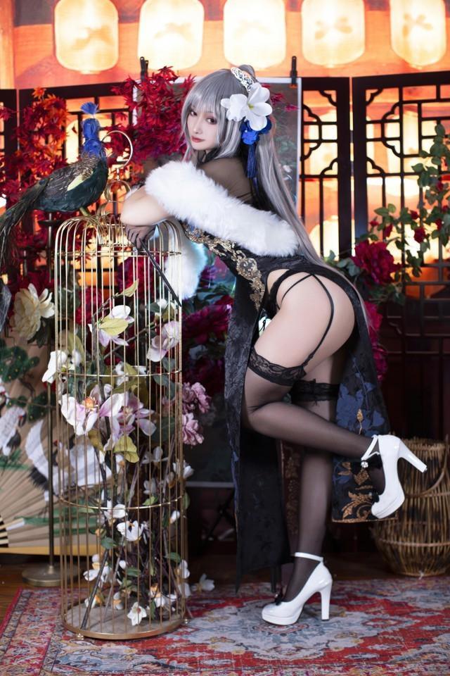 洛璃LoLiSAMA – NO.96 碧蓝航线 路易九世旗袍 [43P-457MB]-1