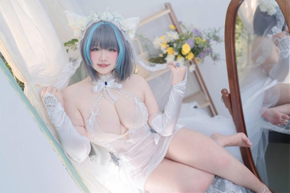 阿半今天很开心 – NO.048 碧蓝航线 柴郡誓约花嫁 [130P4V-1.29GB]-2